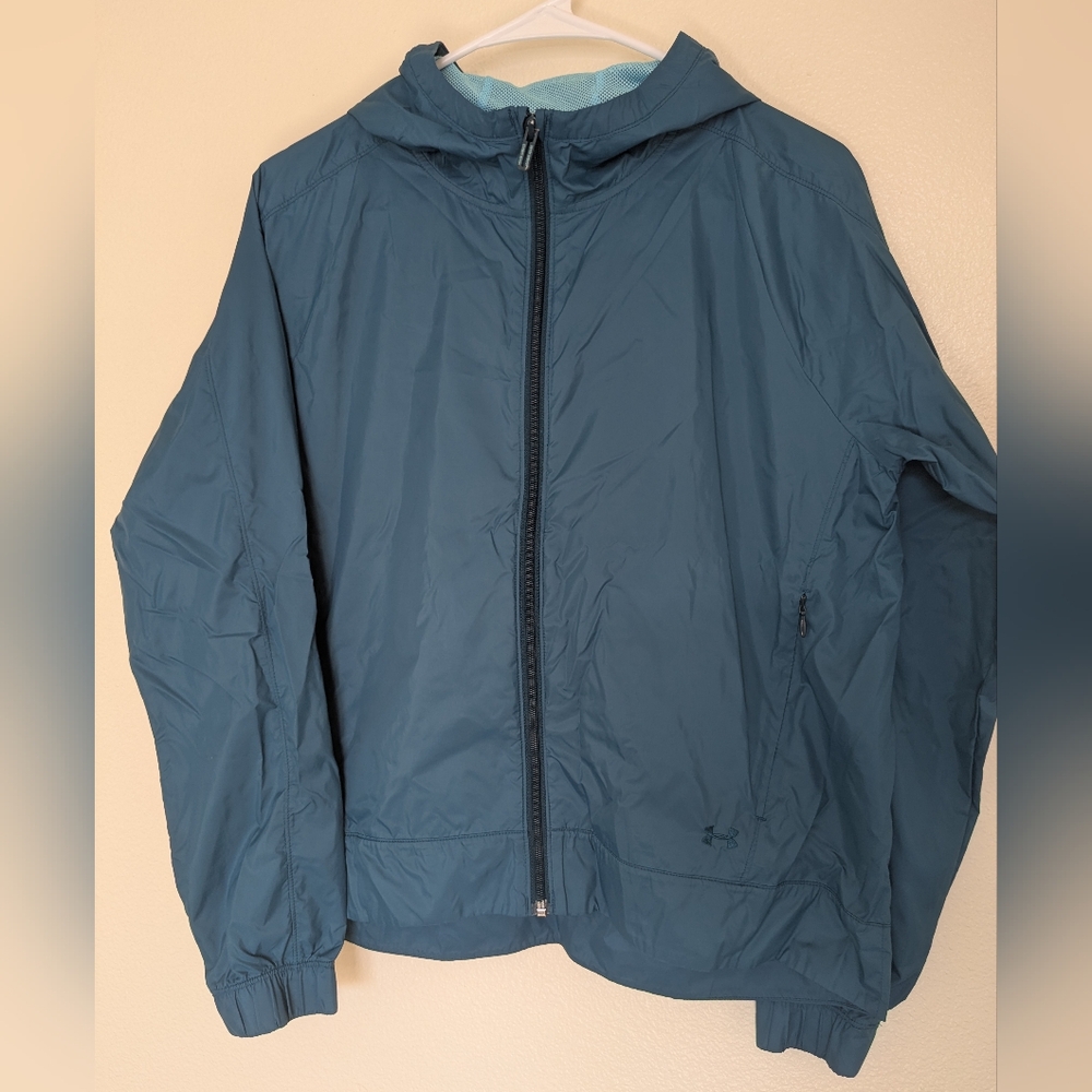 Under Armour Windbreaker Jacket Size Medium Loose Fit